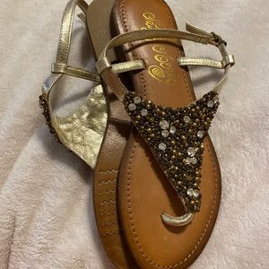 naughty Monkey sandals  GUC 8.5 like new